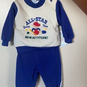 NWT sz 3-6 mo sweatshirt/sweatpants 2 pc set